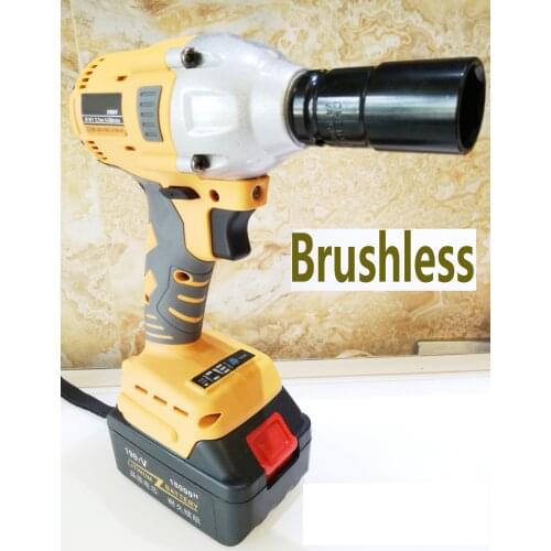 198V 18000mAh Electric Wrench Brushless Cordless Drive 380 N.M Electric Wrench Power Tools