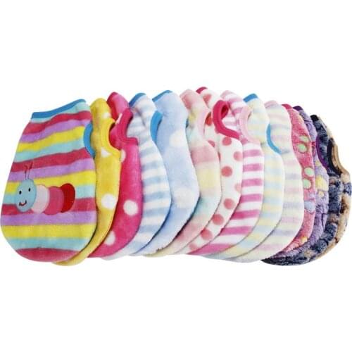 Flannel Soft Dog Clothes New Born Puppy Pet Clothes Fleece Clothing Pets Clothing Cat Rabbit Dog Coat For Small Medium Dogs Warm