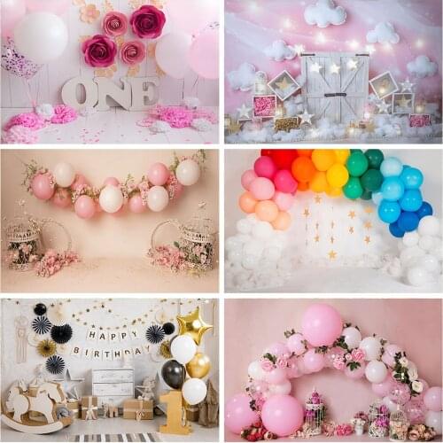 Newborn Baby 1st Birthday Backdrops Cake Smash Photography Backdrops Baby Artistic Portrait Backgrounds For Photos Studio