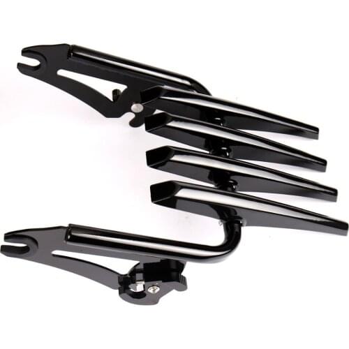 Gloss Black Stealth Luggage Rack For Harley Touring Street Glide Road King Road Glide 09-13 14 15 16 17 18