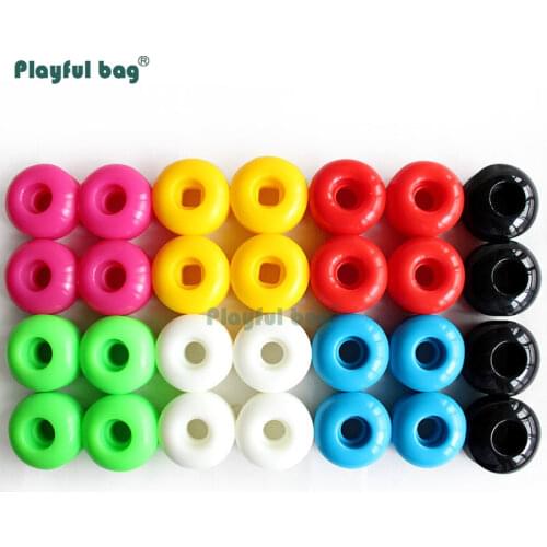 Playful Bag 52x32mm skateboard wheel 95A high hardness action wheel double rocker parts Street brushing PU line wheels AMB22