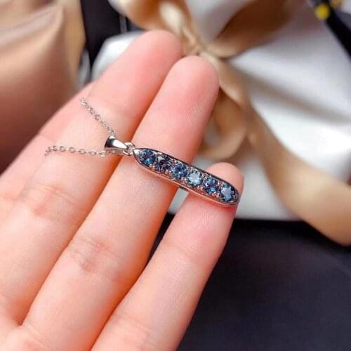 2021 Hot Sale New Design Natural London Topaz with 925 Silver Jewelry European Charms