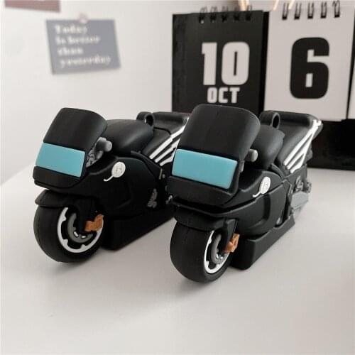 Fashion Cool Motorcycle racing Luminous car lights case For AirPods pro 2 1 cases charging box For HUAWEI FreeBuds 3 pro Cover