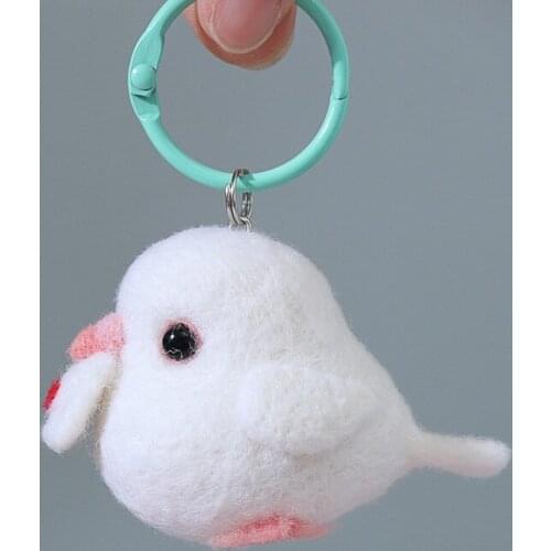 Non Finished DIY Women Handmade Letter Pigeon Dove Wool Needle Felt Kit Needlepoint Supplier Material Package Kit For Beginner