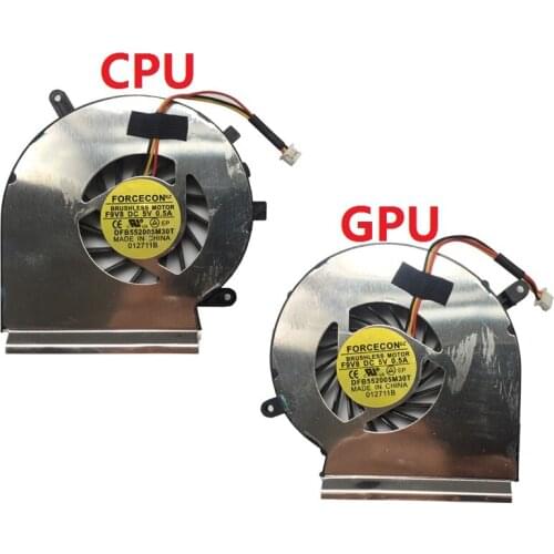 New laptop CPU GPU Cooling Cooler fan for MSI GE72 GE62 PE60 PE70 GL62 GL72 GP62 2QE 6QG MS-1794 MS-1795