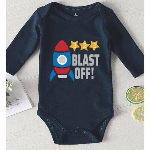 Clothes for Baby Born Newborn Girls Outfits Infant Girls Winter Costume New Born Rompers Toddler Shower Gifts Print Blast Off