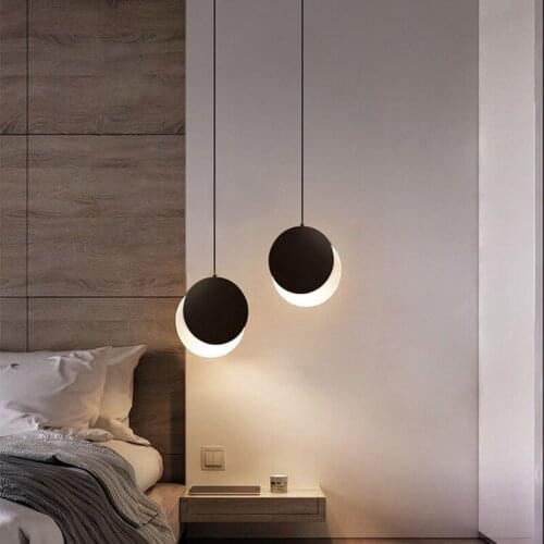 Moon Pendant Lamps For Living Room Bedroom Hotel Dining Room Acrylic could be adjustable Indoor Lighting lights