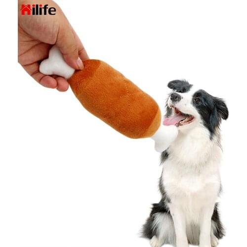 Cute Dog Toys Chicken Legs Plush Squeaky Toy Puppy Pet Play Chew Toys For Dogs Cats Pets Supplies