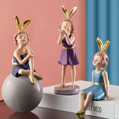 Nordic Creative Resin Light Luxury Wind Bubble Cute Body Art Girl Decoration Bedroom Home Decorat Ornaments