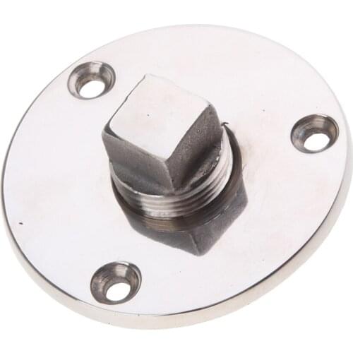 Stainless Steel Garboard Drain Plug Boat Fits 1 Inch Diameter Plumbing Kit Polished Stainless Steel