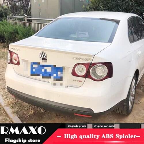For VW Jetta Spoiler 2008-2011 Volkswagen Jetta Spoiler YCK High Quality ABS Material Car Rear Wing Color Rear Spoiler
