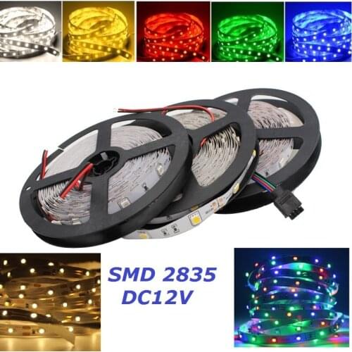 5M/Lot RGB LED strip light Non Waterproof 300 LEDs SMD 2835 12V LED tape white/warm white/blue/green/red/RGB LED String Lamp