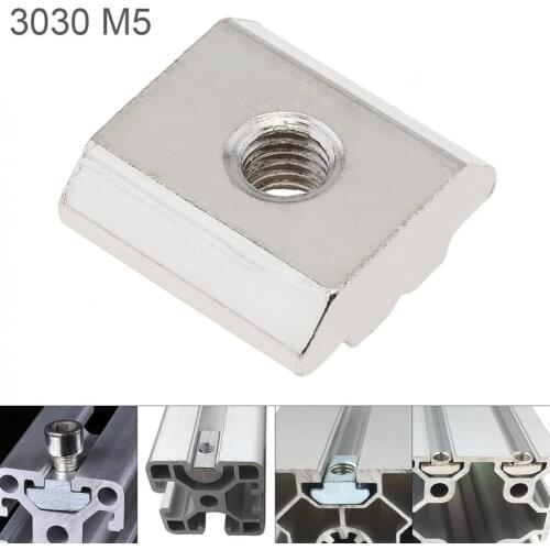 30 Series Slot T Nut 1PCS M5 for Sliding T Nut Hammer Drop In Nut Fasten Connector 3030 Aluminum Extrusions