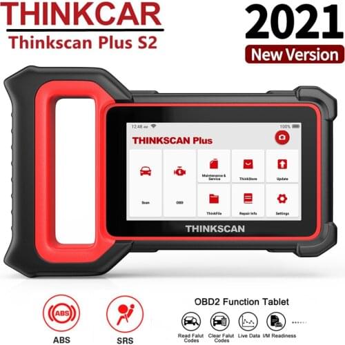 THINKCAR Thinkscan Plus S2 OBD2 Car Diagnostic Scan Tool ABS SRS ECM Diagnosis 2 Reset Service OBDII OBD 2 Automotive Scanner