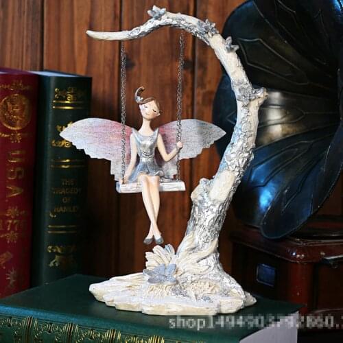 European resin angel Decoration living room decorations exquisite creative gifts swing wizard Decoration(A169)