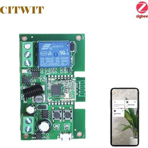 CITWIT 5V 12V 24V ZigBee Smart Relay Switch,Works With Philips Hue,SmartThings, Alexa,Tuya Smart Life,Ewelink And Sonoff Bridge
