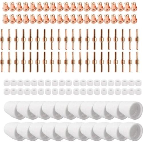 140Pcs LG-40 PT-31 Plasma Electrode Tip Nozzle for ESAB/L-TEC PT-31 JG-40 WSD-LG40 Plasma Cutter