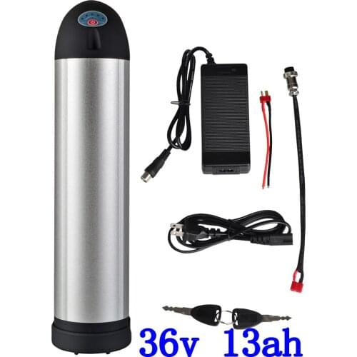 36V 500W Electric Bike battery 36V 13AH use for samsung cell Lithium battery with 15A BMS and 2A charger Free Shipping