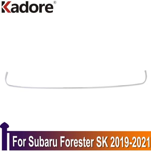 Car Exterior Accessories For Subaru Forester SK 2019 2020 ABS Chrome Trim Front Bumper Cover Strip Trim Styling