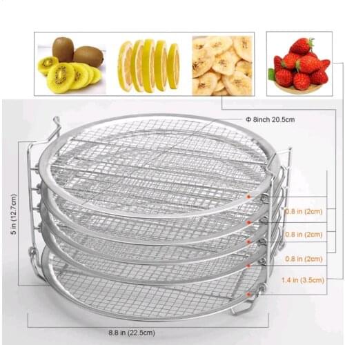 Air Fryer Accessories 5-layer grill Stand for Ninja Foodi Dehydrator Stand Food Grade for Dehydrator Rack tand Acce