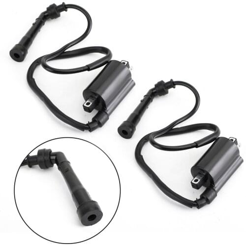 Areyourshop for Kawasaki STREET BIKE EN500C EN 500 C Vulcan 500 Ltd 1996-2009 2000 2001 2002 2003 Ignition Coil Wire Set of 2