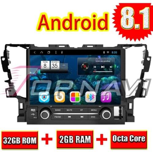 Automotive Stereo for Toyota alphard 2015 Android 8.1 10.1'' Topnavi Auto Media Center Car Octa Core Navigation Amplifier NO DVD