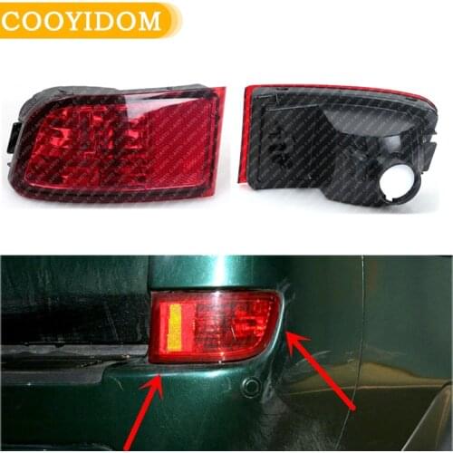 Car Rear Bumper Fog Red Tail Light Without Bulb For Toyota Land Cruiser Prado 120 Series GRJ120 TRJ120 FJ120 2002-2009 TailLight