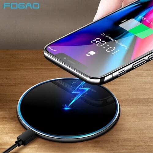 FDGAO 30W Fast Wireless Charger for iPhone 12 11 XS XR X 8 Airpods Pro Samsung S21 S20 S10 USB C Qi Induction Quick Charging Pad