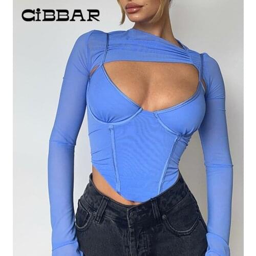 CIBBAR Women's Crop Tops