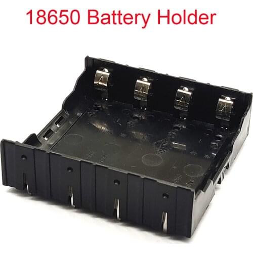18650 Battery Holder Battery Case 4 Sections Battery Box Pin Wiring DIY Without Partition In The Middle To Install Battery Pack