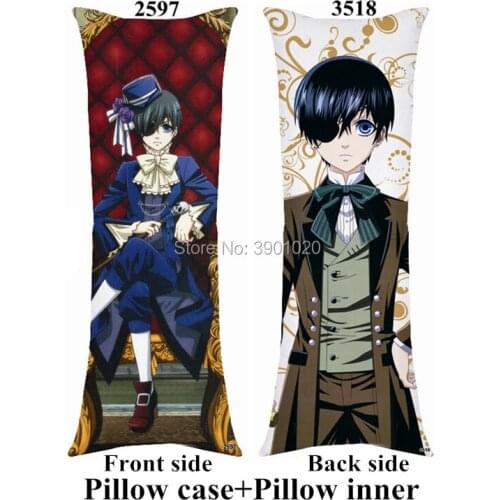 Anime Black Butler body Pillows cartoon Kuroshitsuji boyfriend Ciel Phantomhive long soft pillows 40cmx100cm