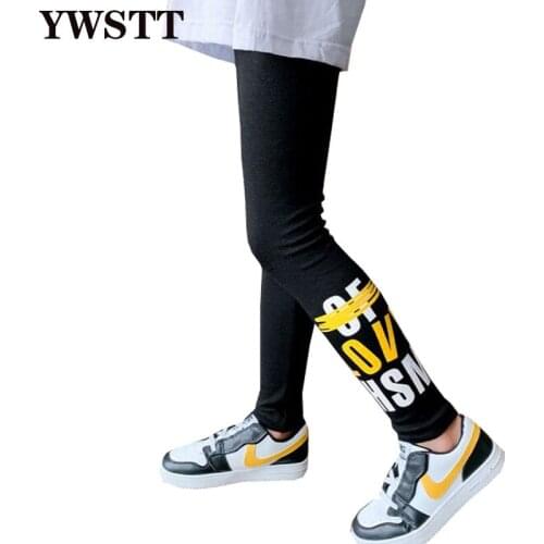 Teenager Elastic Pants Outwear Girls Leggings For Girl Children 4-12 Years Kids Cotton Leggins Children Pants