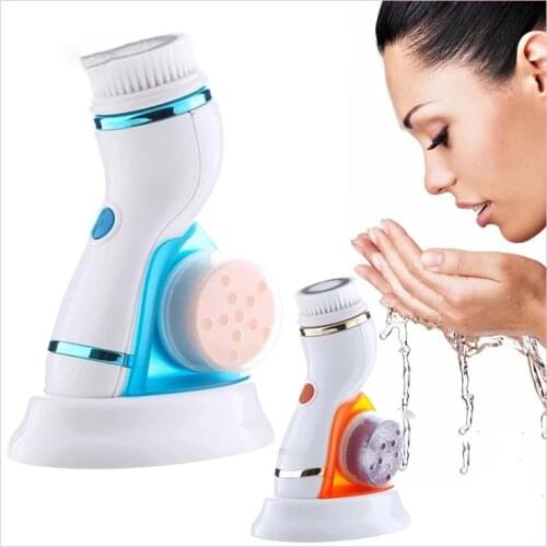 Electric facialcleanerrotating facial cleaningcan deep clean and remove blackheadssilicone USB facial cleansing brushShuǐliáo