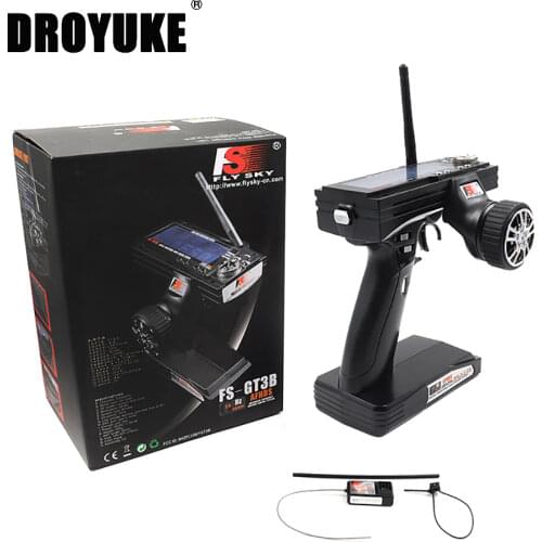 Flysky FS-GT3B 2.4G 3CH Radio Model Remote Control LCD Transmitter & Receiver for RC Car Boat