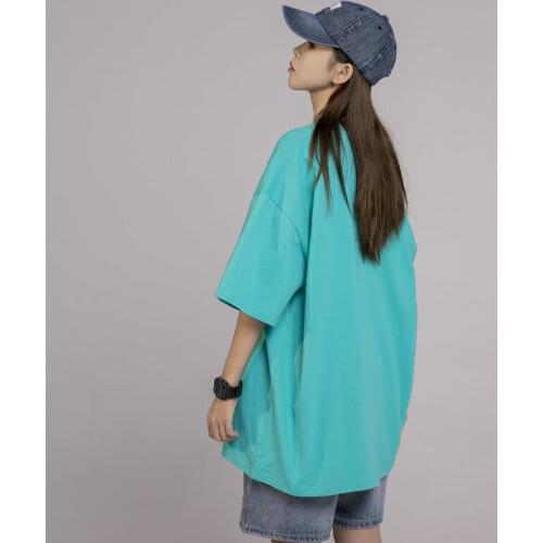 Multicolor Basic T Shirts for Womens Summer Casual Clothing Teenage Girls Loose Fit Pullover Tees Oversized Harajuku Streetwear