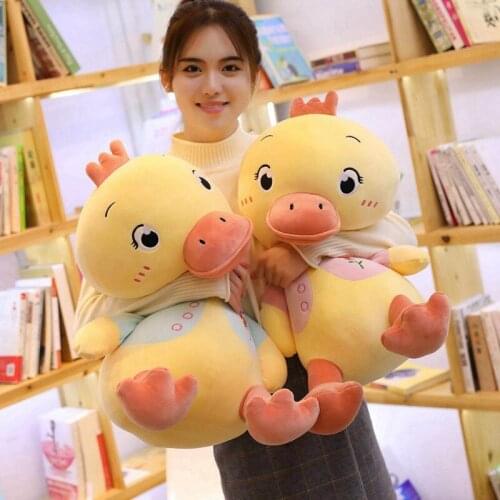Kawaii Yellow Duck Plush Toy Soft Cartoon Animal Duck Stuffed Doll Friends Birthday Gifts Sofa Pillow Cushion Kids Best Gifts