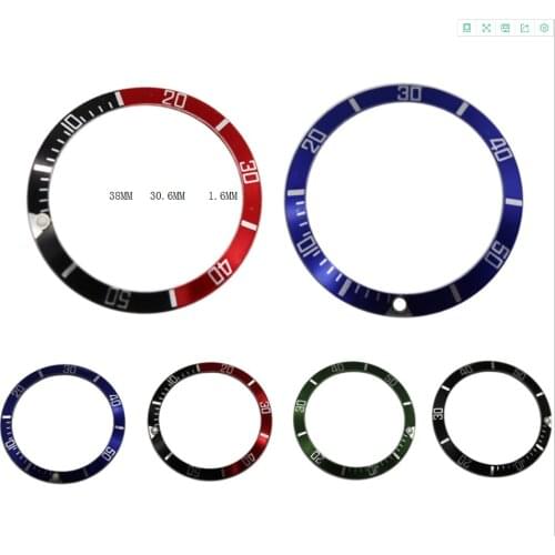 38mm 30.6mm Watch Ring Ceramic Bezel Insert Ring for Yacht celebrities Watch 40mm Case Watch Accessories Inner diameter 30.6mm