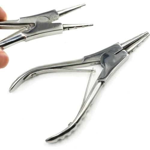 Stainless Steel Body Piercing Ring Open Plier Jewelry Opener Holding Tool