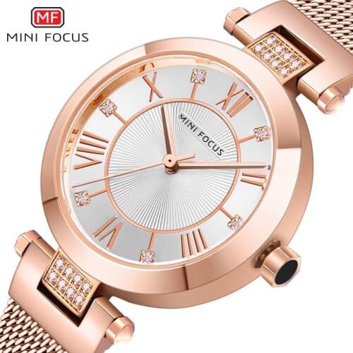 MINIFOCUS Womens watches Top Brand Luxury Quartz 2021 Fashion Ladies Wristwatches Casual Dress Watches Relogio Feminino