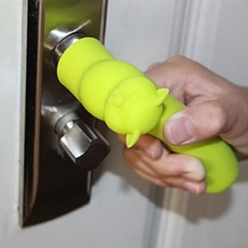 Silicone Door Handle Anti-Collision Protective Cover Kid Baby Safety Protector Doorknob Decor Door Knob Covers