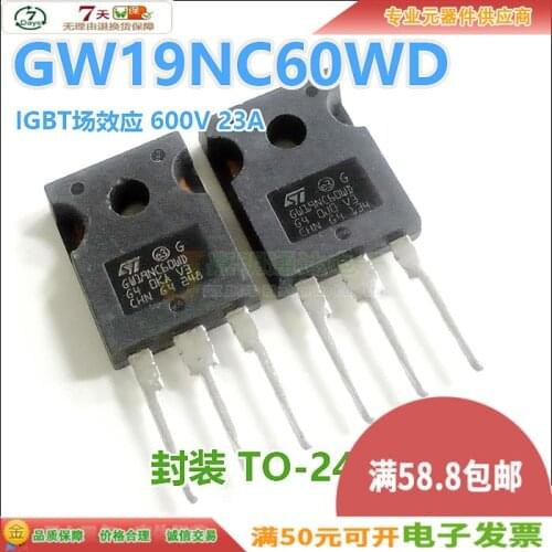 Original New 5pcs/ STGW19NC60WD GW19NC60WD TO-247 600V