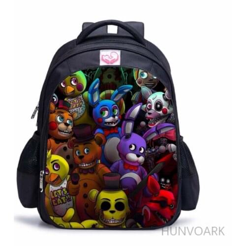 16 Inch FiveNightsatFreddys 3D Children School Bags Orthopedic Backpack Kids Boys Girls Mochila Infantil Cartoon Bags