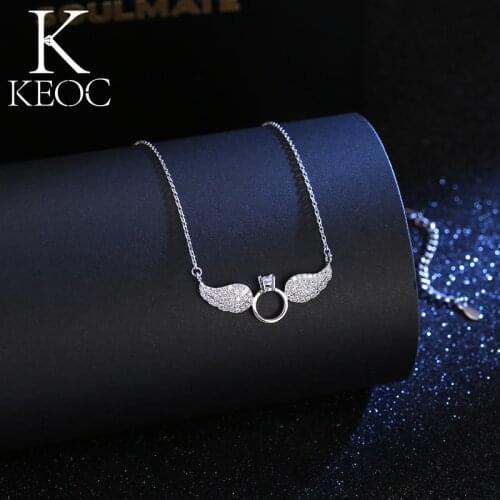 Keoc2021 Trend Fairy Wings Fairy Grunge Love Necklace for Women on The Neck Gifts for Women Bead Jewelry Bride Personalized Gift