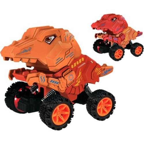 Plastic Model Off-road Car Novelty Vehicle Four-wheel Dinosaur Pull Back Car Kids Party Favor with Swing Tail