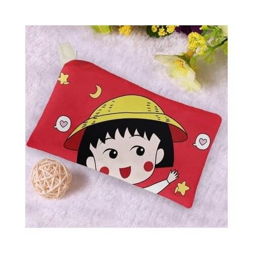 Chi-bi Maruko Anime Figures Cartoon Product Cosplay Accessories Customized Coin Pen Storage Bag Gifts Unisex Gift