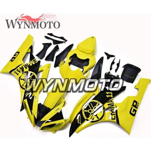 Complete Fairings Kit For Yamaha R6 2006-2007 06 07 Year Injection ABS Plastics Bodywork Motorcycle Gloss Yellow Covers Cowlings