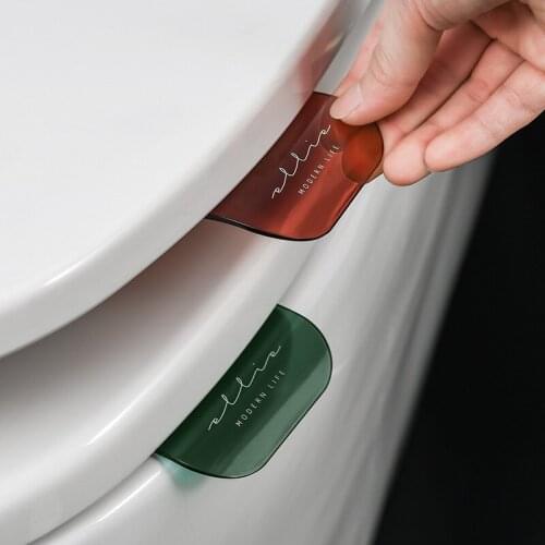 Portable Nordic Transparent Toilet Seat Lifter Toilet Lifting Device Avoid Touching Toilet Lid Handle WC Accessories