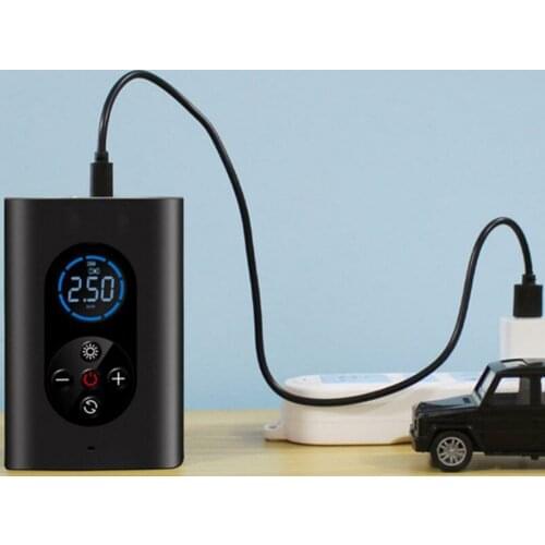 Durable Portable CordlessCar Air Compressor Motorcycle Balloon Air Pump With LED Light Digital Tire Pressure Monitoring Air Pump
