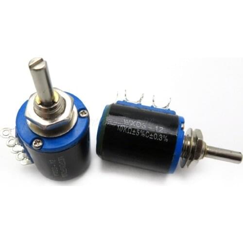1PCS WXD3-12-1W 100 220 470 1K 2K2 3K3 4K7 10K 22K 33K 47K Ohm 100R 220R 470R 2.2K 3.3K 4.7K WXD3-12 1W Wirewound Potentiometer