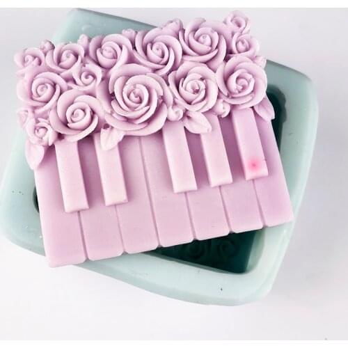 PRZY pencil, piano, rainbow soap mold DIY handmade craft mold craft soap mold can be used for party decoration